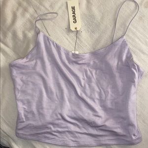 Purple bungee cami from garage
